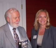 Dr. Fred Singer and Event Organizer, Pat Anderson